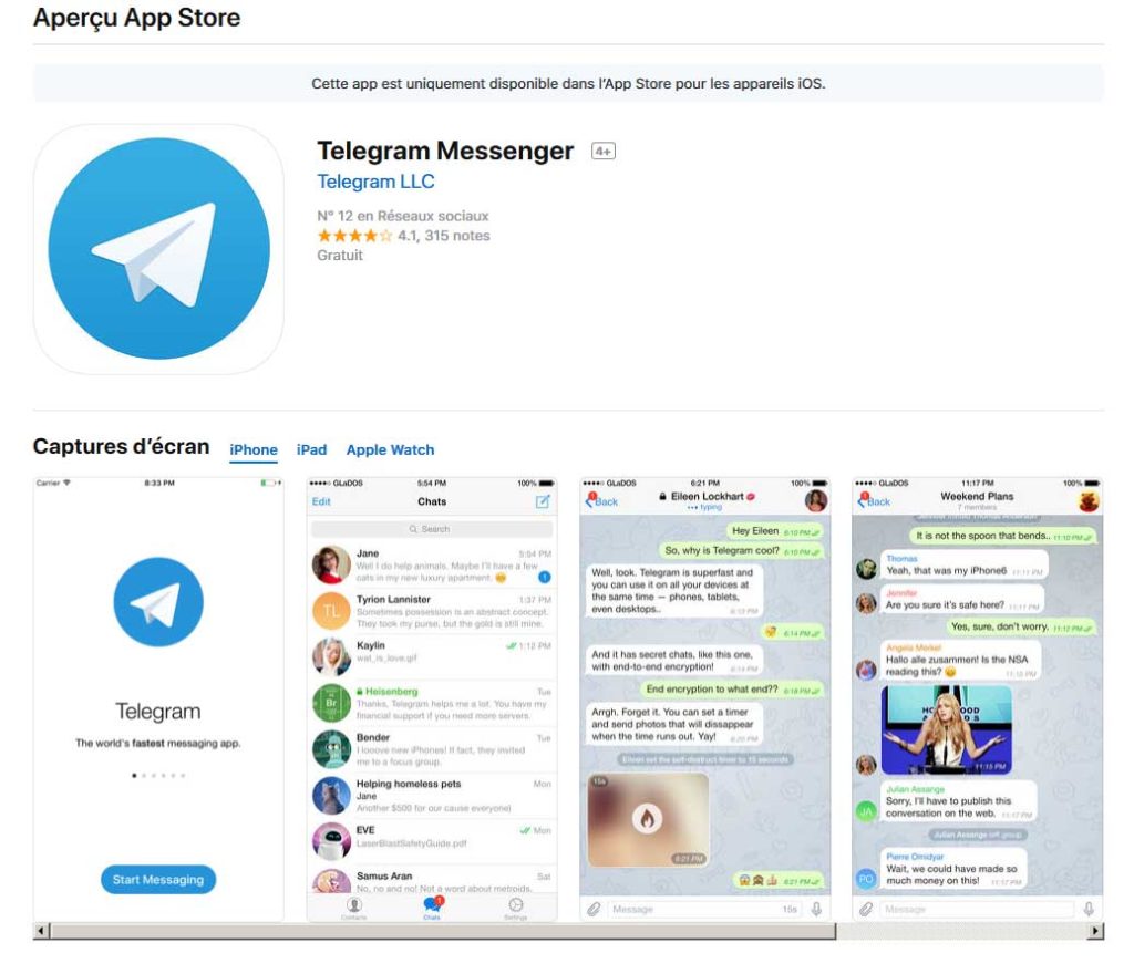 download the new version for apple Telegram 4.8.7